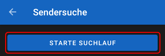 Bildschrimphoto Sendersuchlauf starten